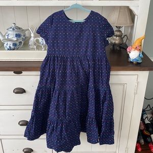 Hanna Andersson Girls Tiered Dress 130